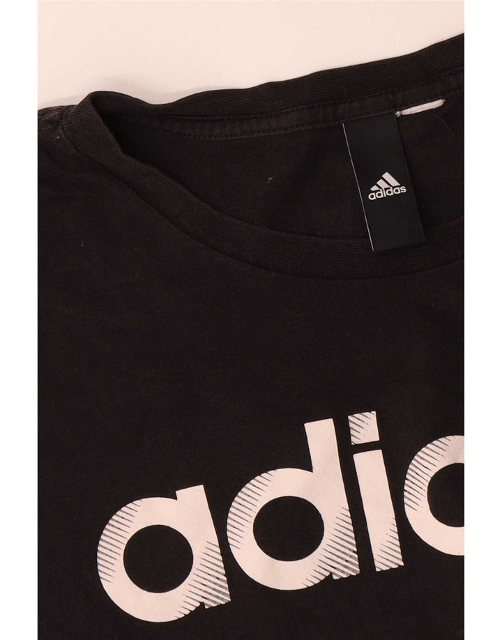 Męska koszulka graficzna Adidas Top Medium Black