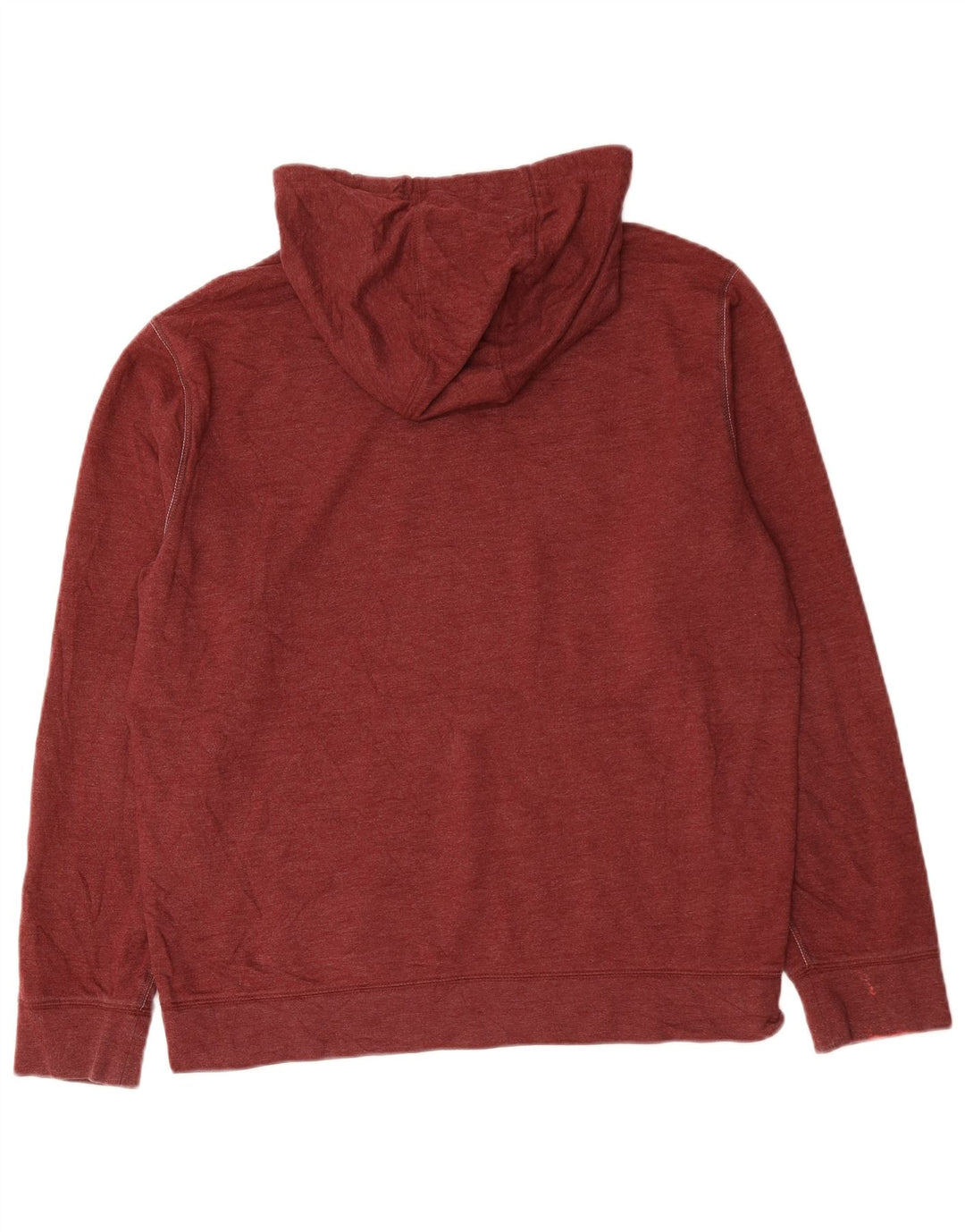 Męski sweter z kapturem EDDIE BAUER, średniej wielkości bordowa bawełna