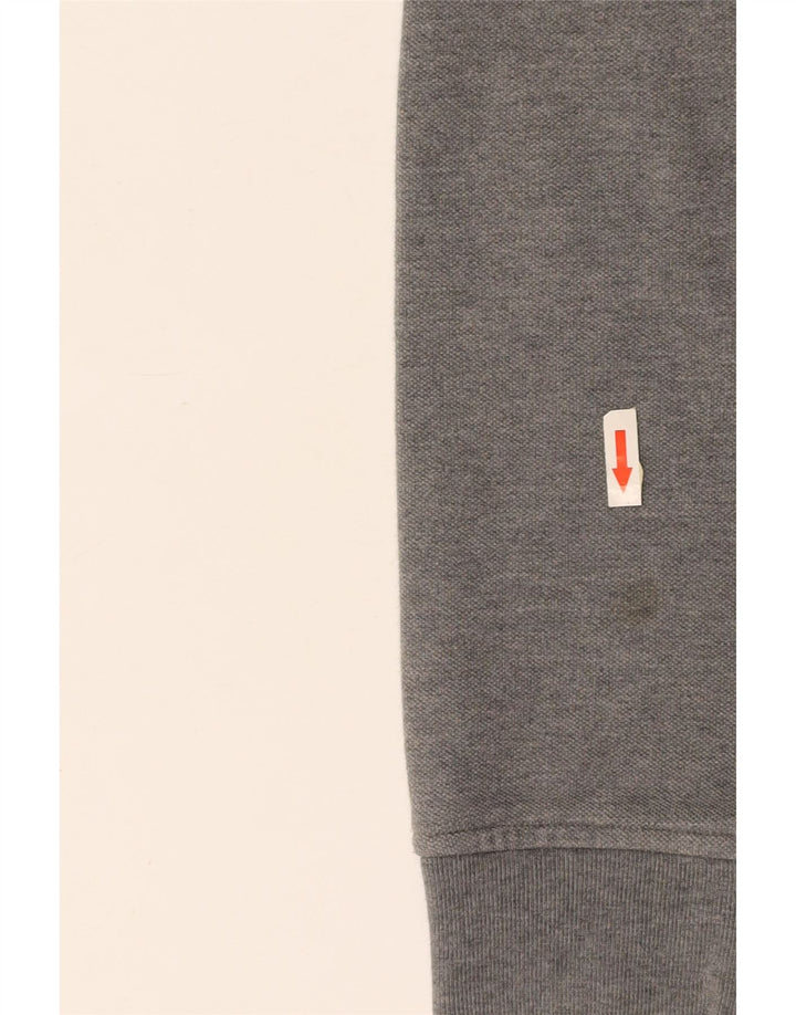 Męska kurtka dresowa LACOSTE Rozmiar 7 2XL Szara bawełna