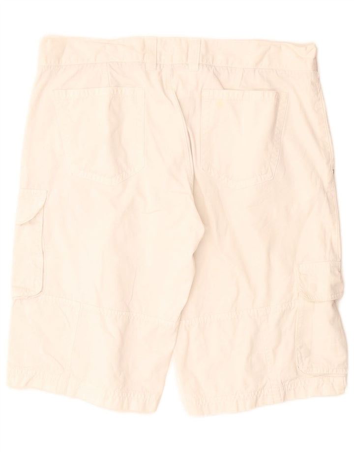 Męskie spodenki cargo Benetton IT 50 Large W34, biała bawełna