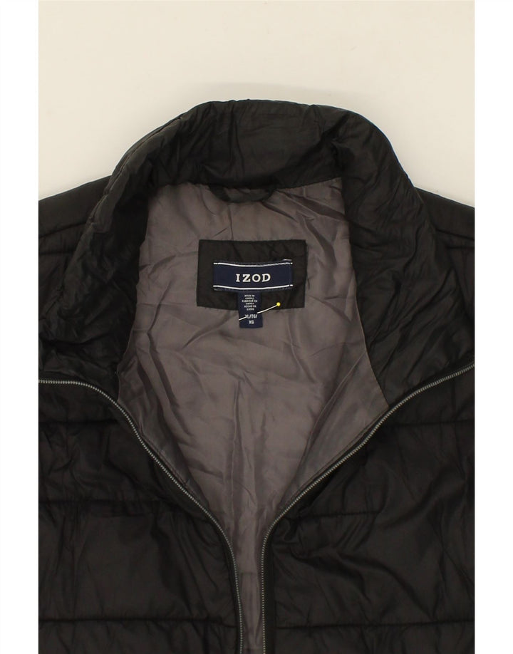 IZOD Mens Big & Tall Padded Gilet UK 42 XL Black Polyester Vintage Izod and Second-Hand Izod from Messina Hembry 