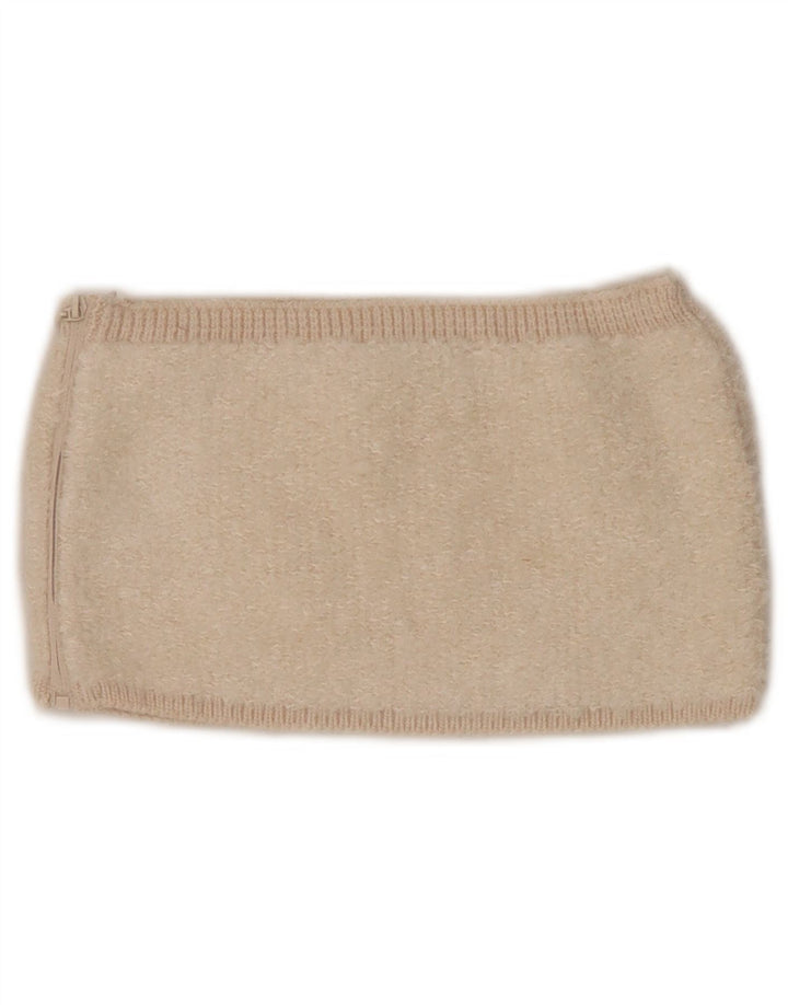 Damski dzianinowy krótki top Zara UK 8 Small Beżowy Akryl