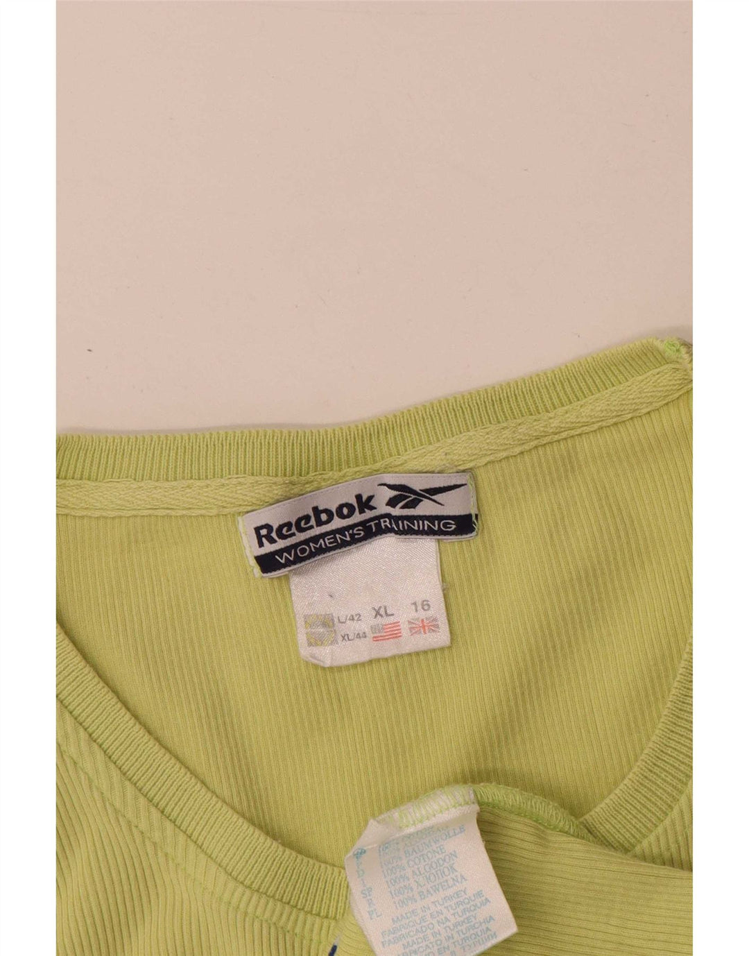 Damska kamizelka Reebok UK 16, duża, zielona bawełna