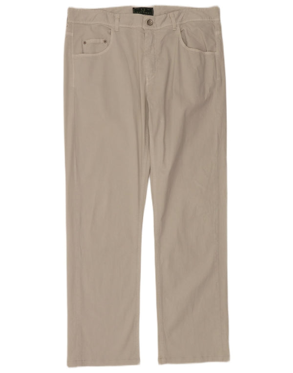 Proste spodnie męskie Fred Perry IT 52 XL W34 L30 Szara bawełna