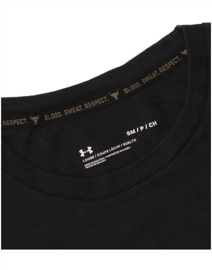 Męski T-shirt z grafiką UNDER ARMOUR, mały, czarny
