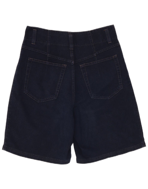 Damskie spodenki jeansowe z wysokim stanem Revanche EU 38 Medium W30 Granatowa bawełna