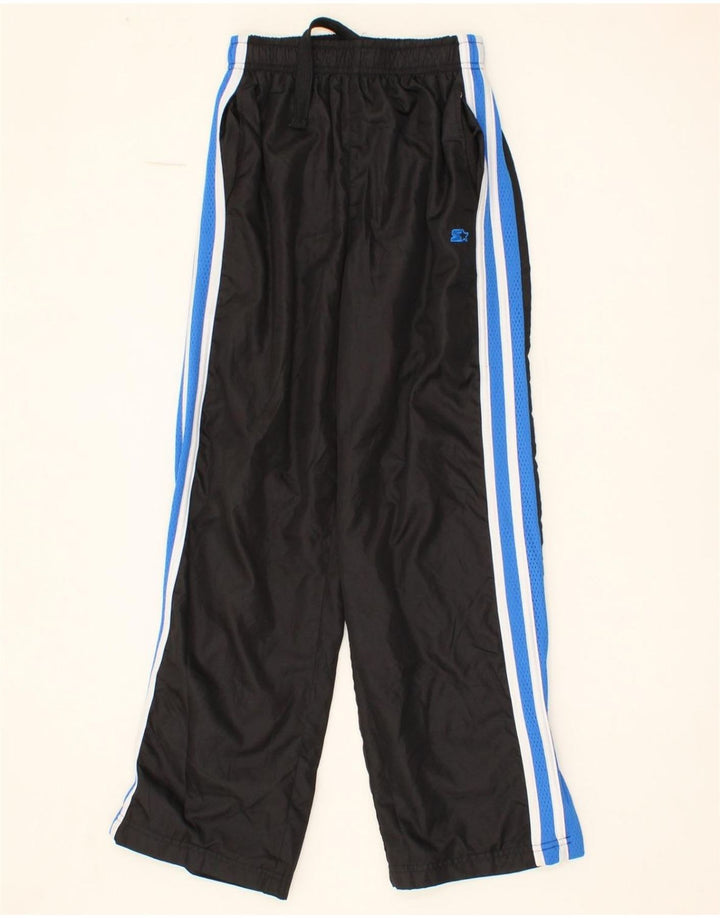 STARTER Boys Tracksuit Trousers 10-11 Years Large Black Polyester Vintage Starter and Second-Hand Starter from Messina Hembry 