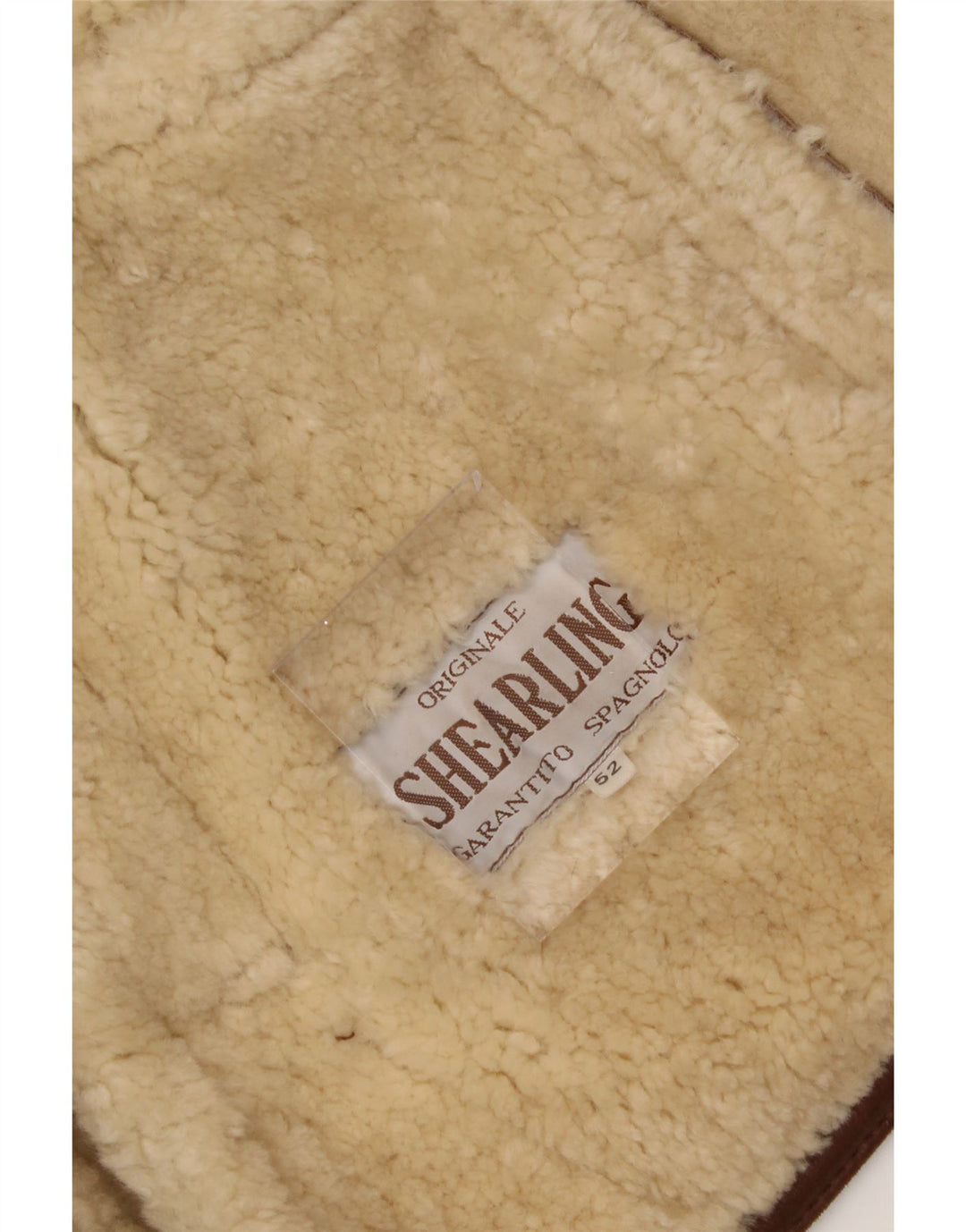 Męska kurtka Shearling VINTAGE IT 52 XL Brązowa kurtka Shearling
