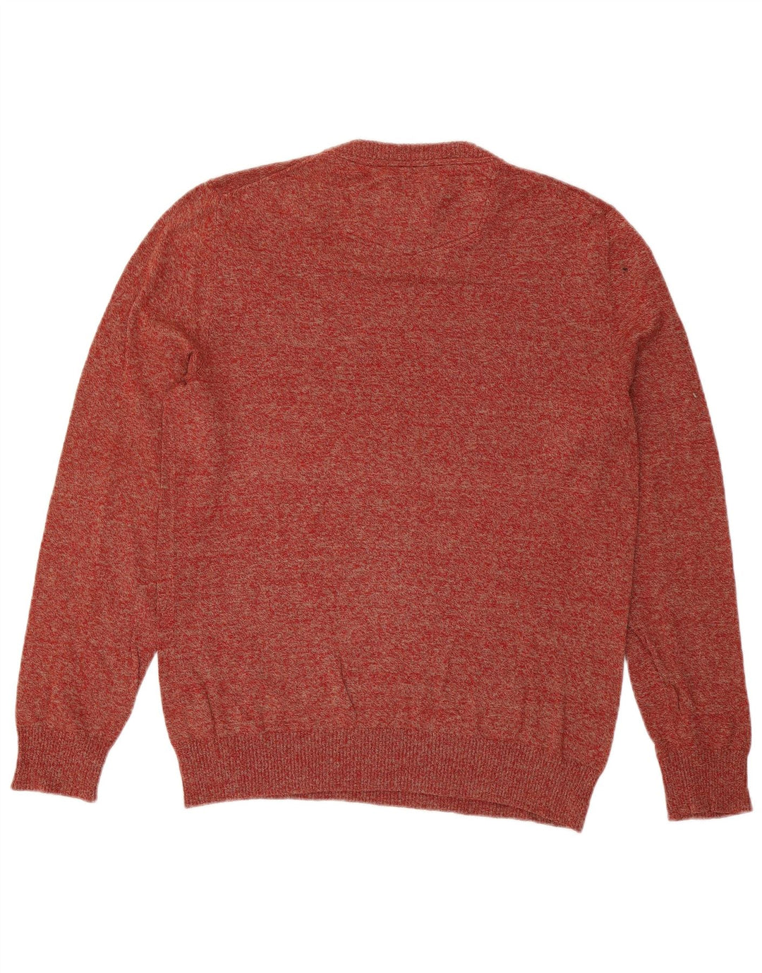 Męski sweter z okrągłym dekoltem Fat Face, duży, czerwony, nakrapiany, bawełniany