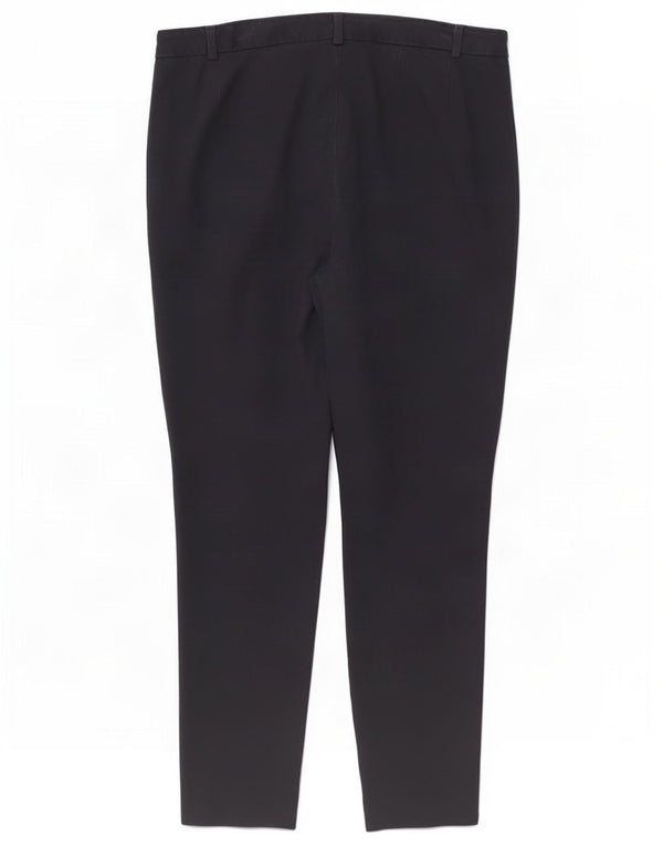 Damskie spodnie garniturowe Marks & Spencer UK 16 duże W32 L26 granatowe