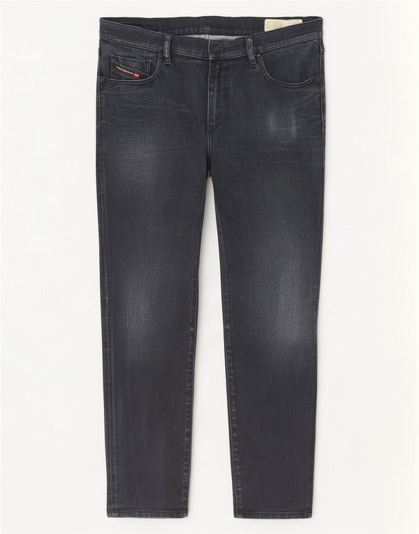 Diesel Mens D-Strukt Tapered Jeans W38 L32 Navy Blue Cotton