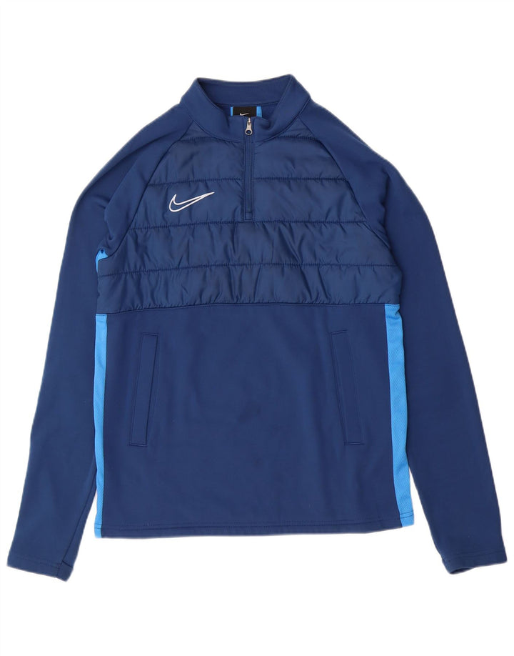 Chłopięcy dres NIKE Dri Fit z pulowerem, rozmiar 12-13 lat, duży, niebieski