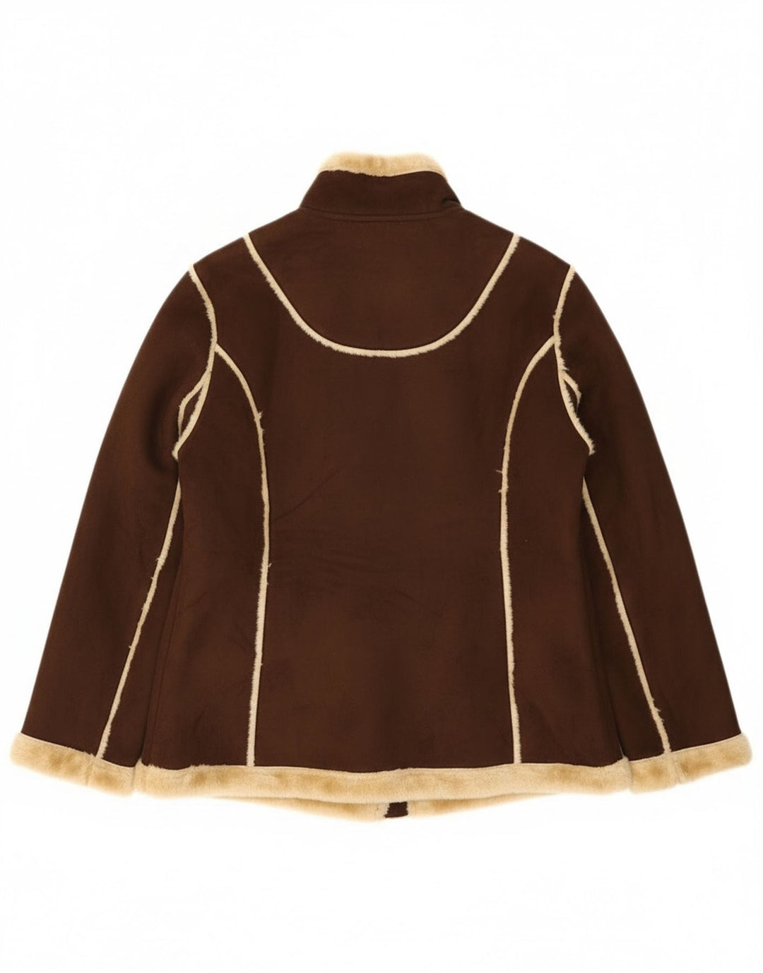 Damska kurtka shearling Vivien Caron UK 16, duża brązowa