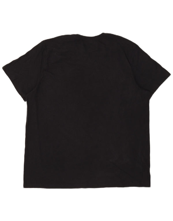 Męski T-shirt z grafiką Nike, 2XL, czarna, bawełniana