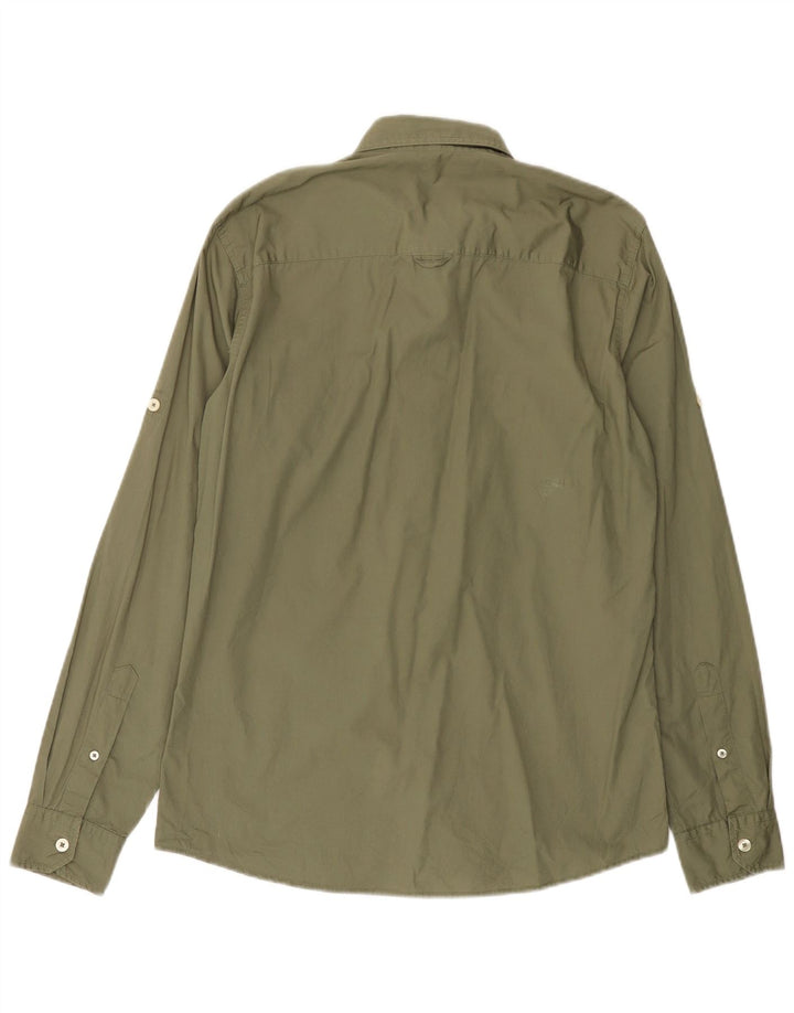 Koszula męska BENETTON, mała, khaki