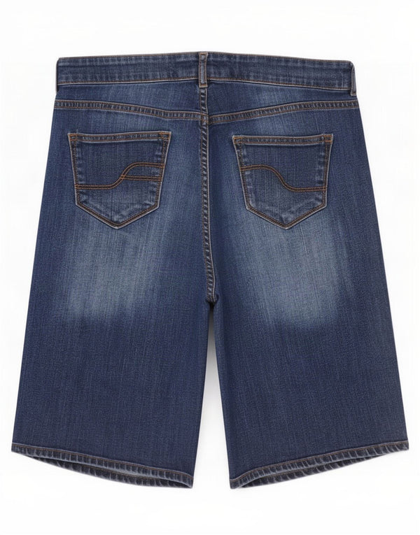 Damskie spodenki jeansowe Fat Face UK 14 duże W34 niebieskie