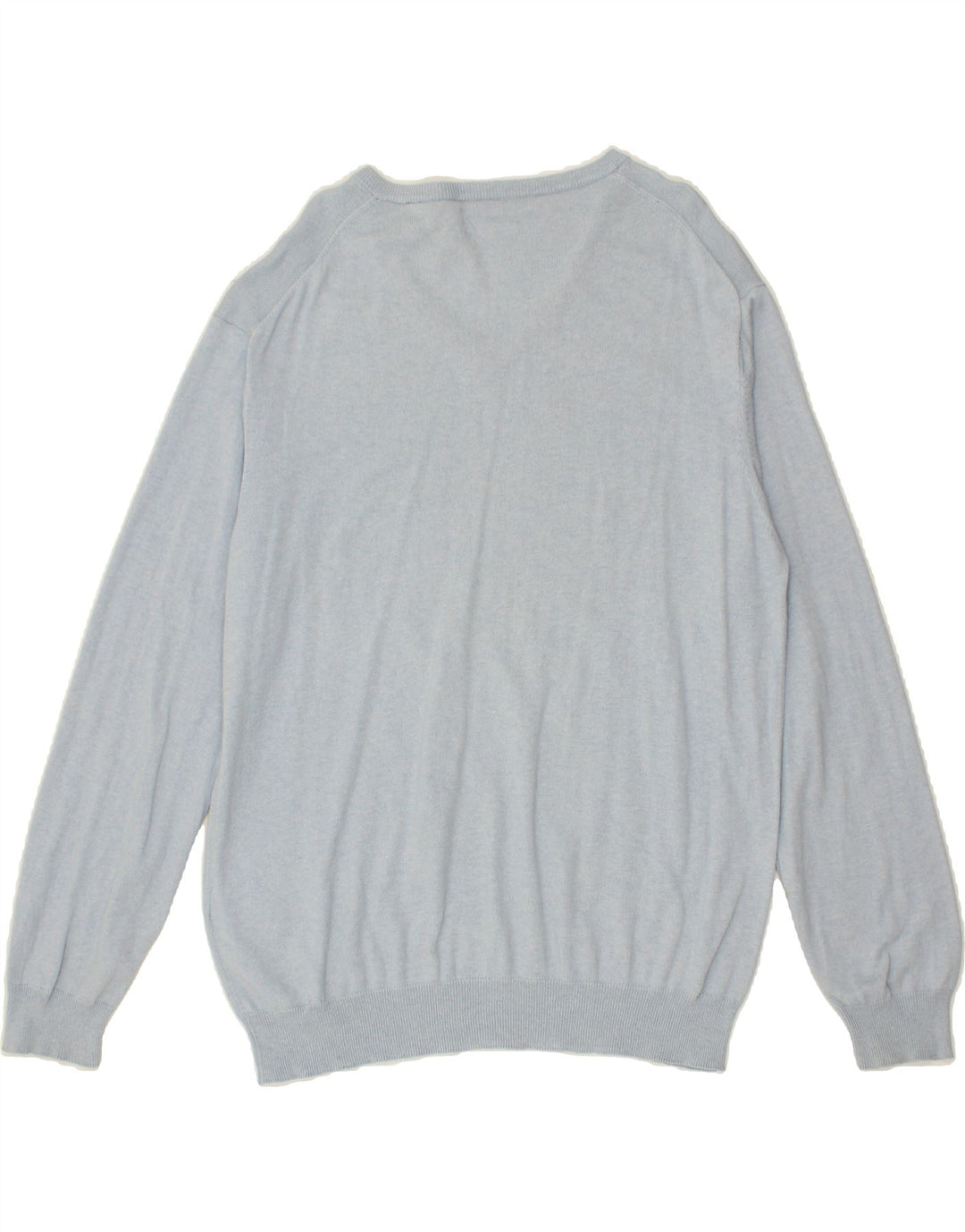 GANT Mens V-Neck Jumper Sweater XL Blue Cotton Vintage Gant and Second-Hand Gant from Messina Hembry 