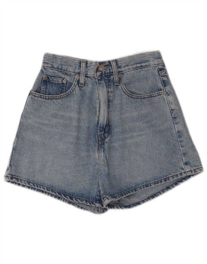 Damskie spodenki jeansowe LEVI'S W24 XS, niebieska bawełna
