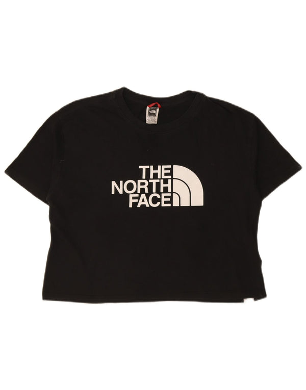 Damski t-shirt z grafiką The North Face Crop Top UK 14, średni czarny, bawełniany