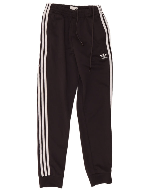 Damskie spodnie dresowe Adidas Joggers UK 10 Small Black Cotton