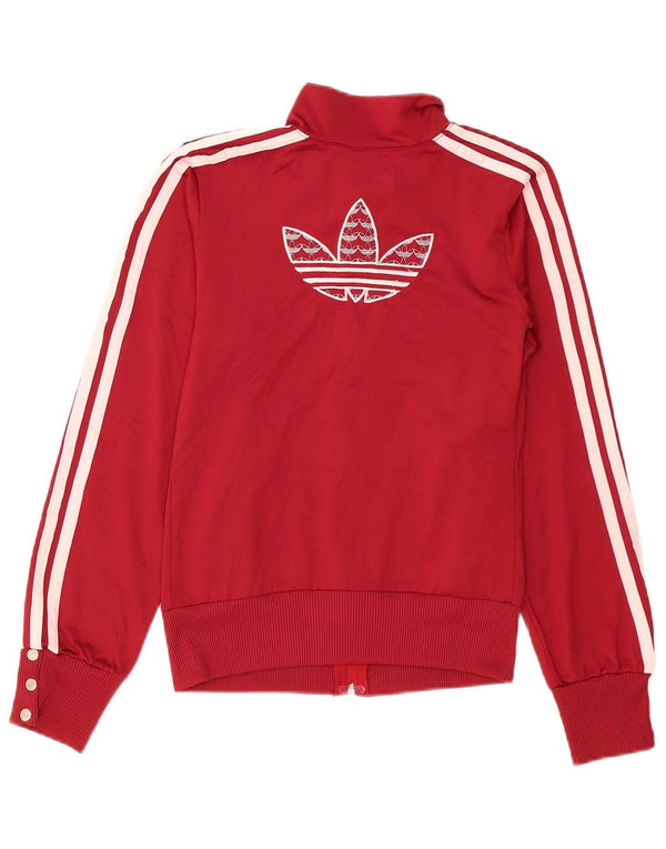 Chłopięca bluza dresowa Adidas z grafiką, 11-12 lat XL, bordowa bawełna