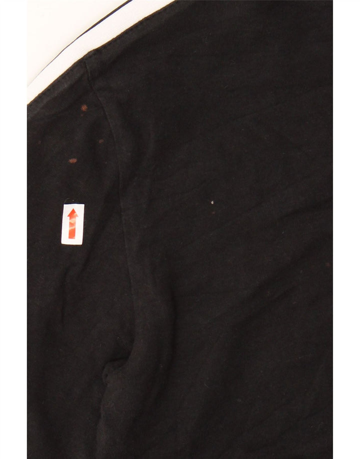 Damska koszulka ADIDAS Top UK 12, średnia czarna bawełna