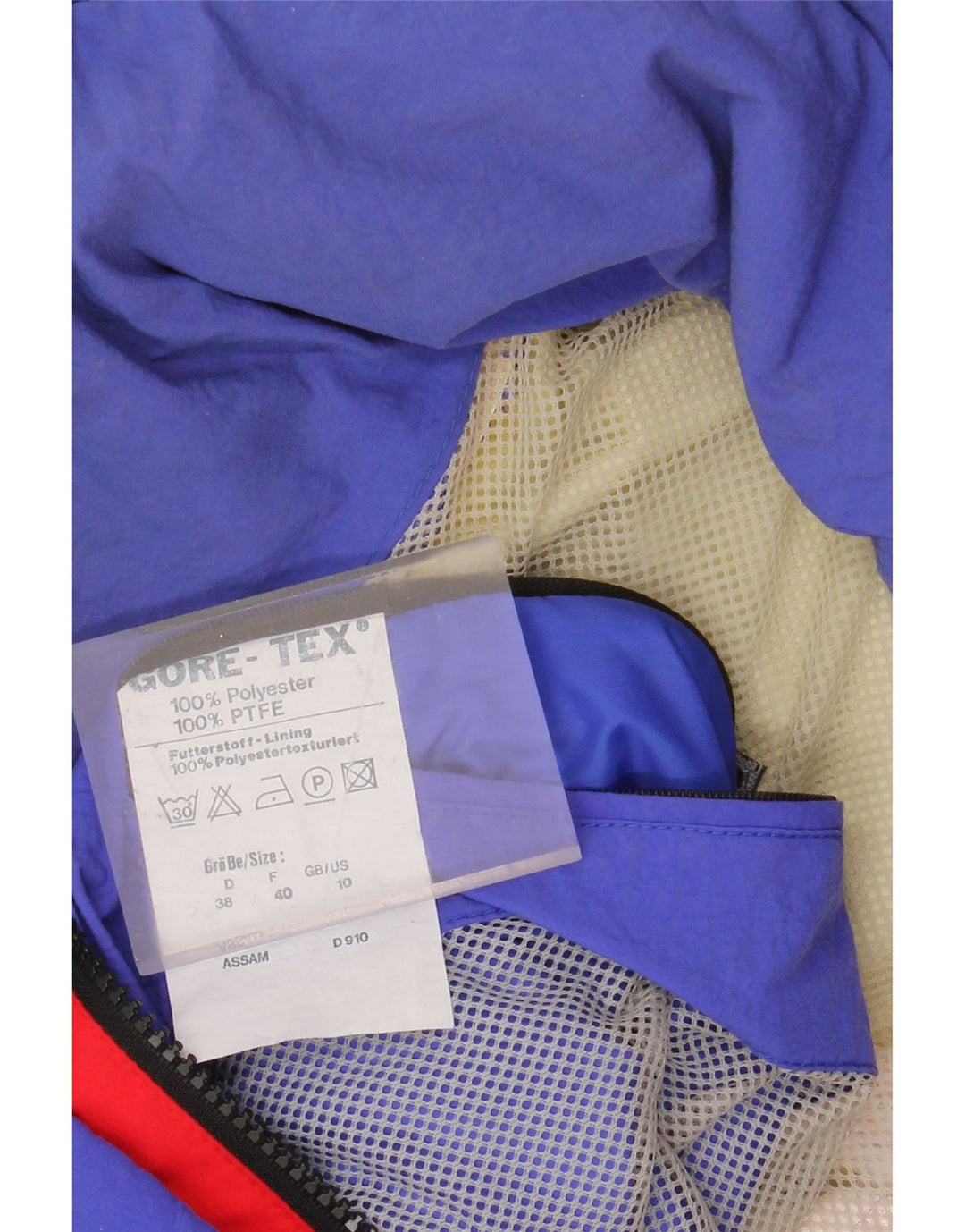 Damski płaszcz przeciwdeszczowy SCHOFFEL, UK 10, mały, czerwony, z blokami kolorów