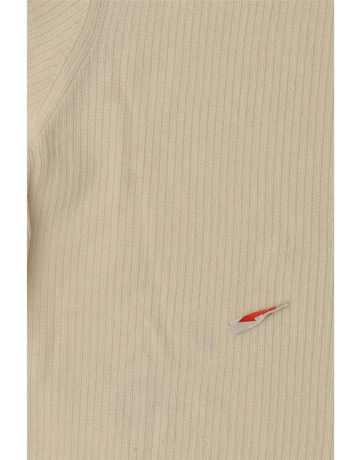 Męska koszulka z krótkim rękawem Massimo Dutti, duża, biała, bawełniana