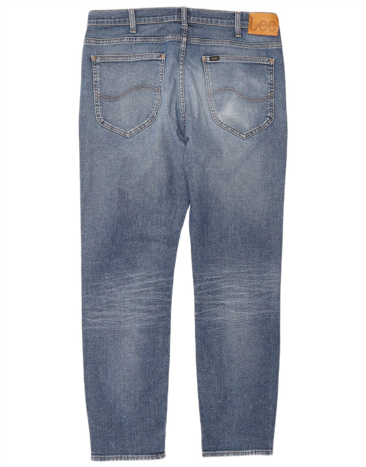 Męskie jeansy Lee Rider Cropped W38 L34 Niebieskie, bawełniane
