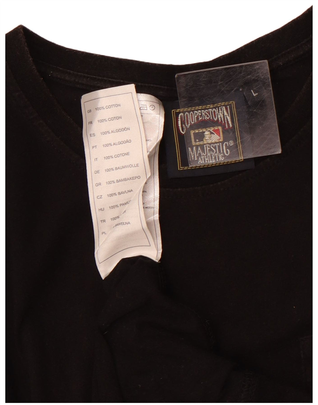 Damska tunika z grafiką MAJESTIC New York Yankees UK 16, duża, czarna