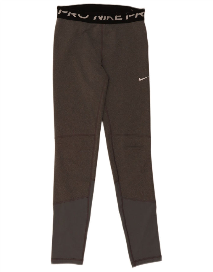 Dziewczęce legginsy Nike Dri Fit 13-14 lat XL, szary, poliester