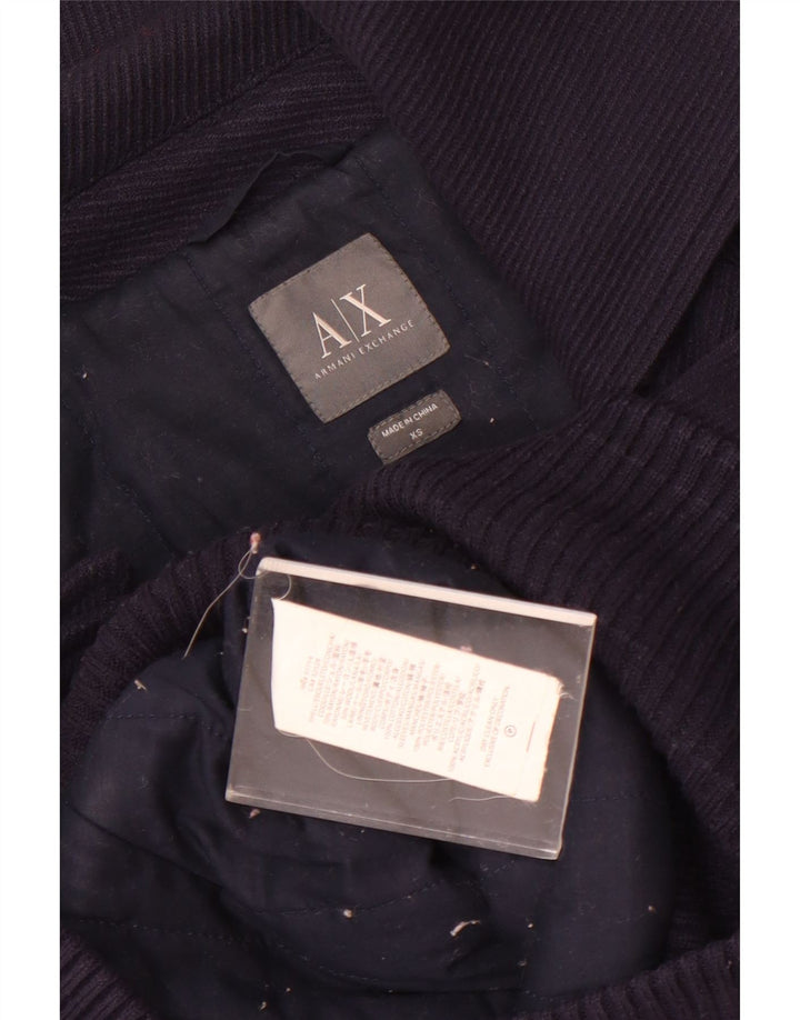 Damska kurtka bomberka Armani Exchange z podwójnymi piersiami, UK 6 XS, granatowa