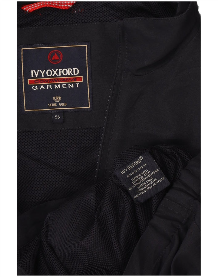 Męska kurtka przeciwdeszczowa Ivy Oxford IT 56 3XL Granatowy poliester