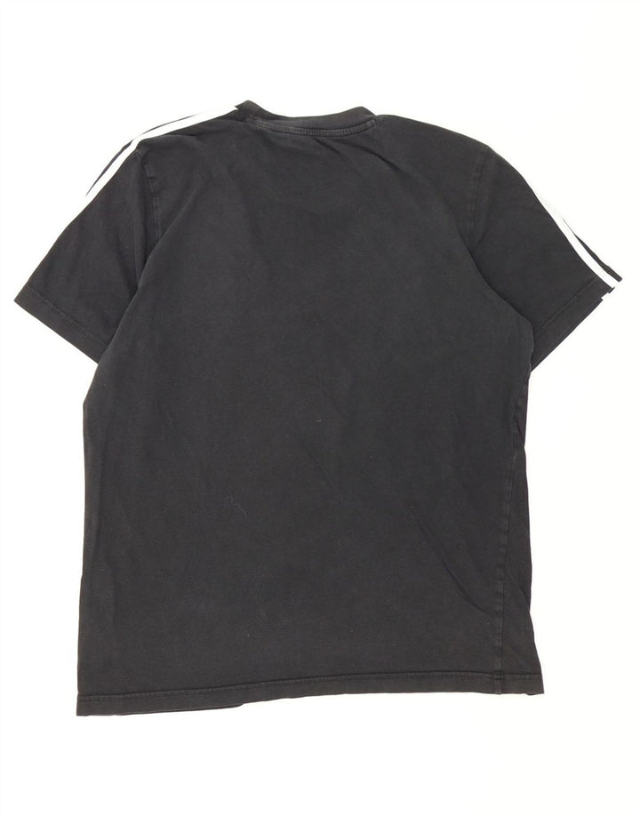 Adidas Męski T-shirt Top Średni Czarny Bawełniany