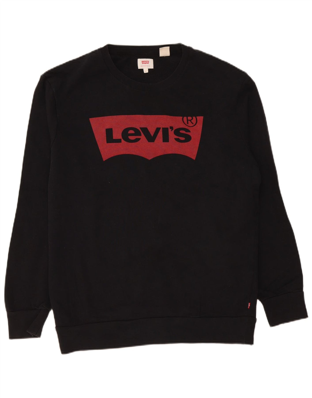Męska bluza z grafiką Levi's, duża, czarna, bawełniana