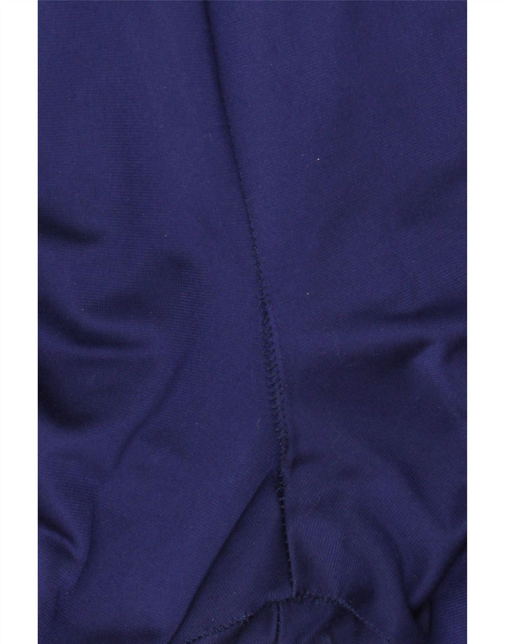 Pełny dres męski w panterkę, UK 46/48 XL, granatowy, poliester z blokami kolorów