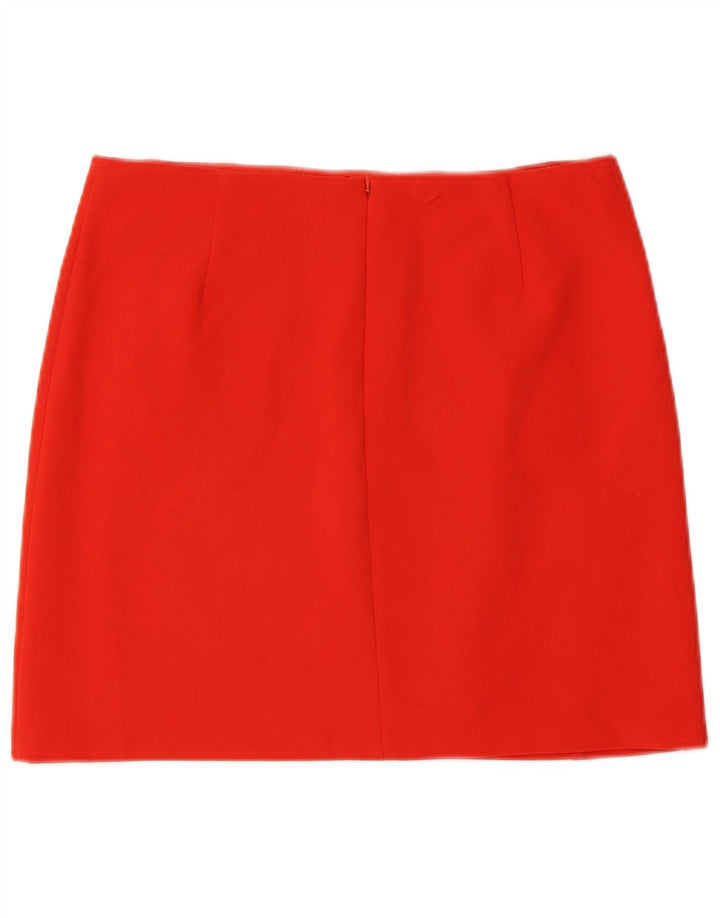 Marks & Spencer Damska spódnica mini UK 12 Medium W30 Czerwony poliester