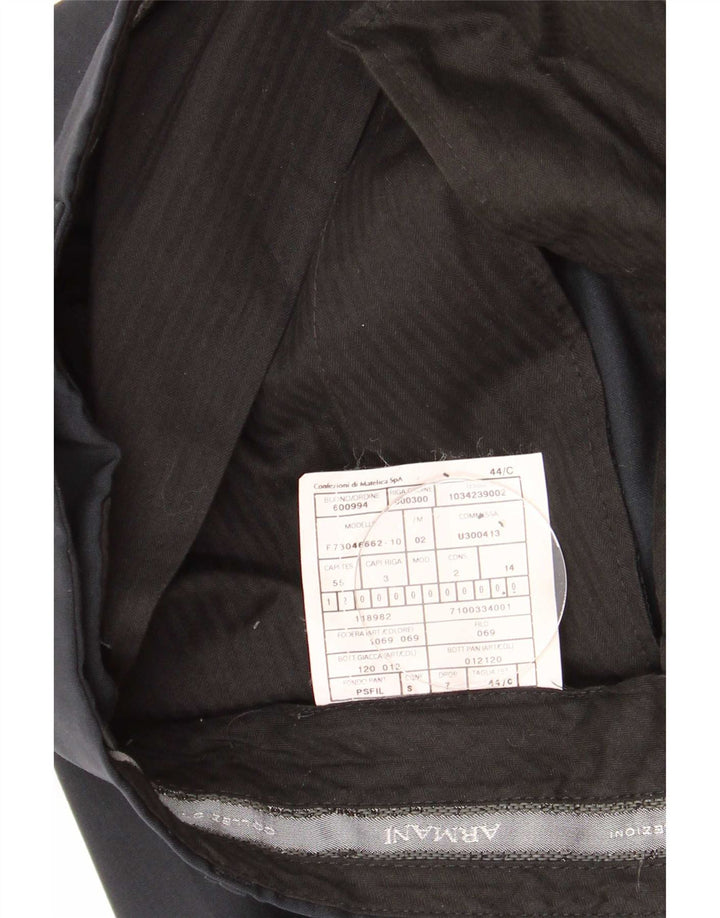 Męskie spodnie casualowe Armani IT 46 Small W28 L29 Czarne