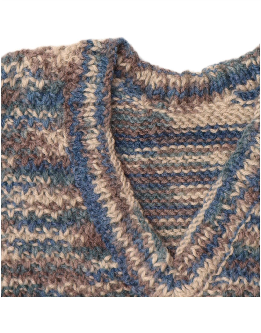 Damski podkoszulek VINTAGE z kamizelką UK 8 Small Blue Flecked