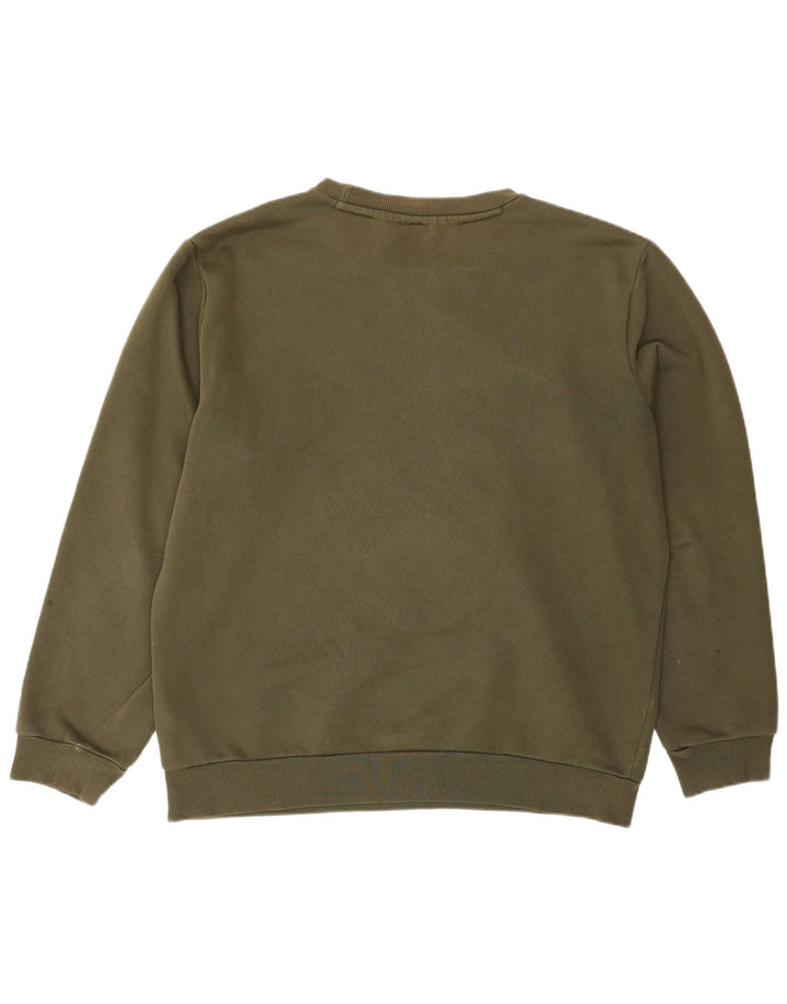 Męska bluza z grafiką Puma, średnia, bawełniana khaki