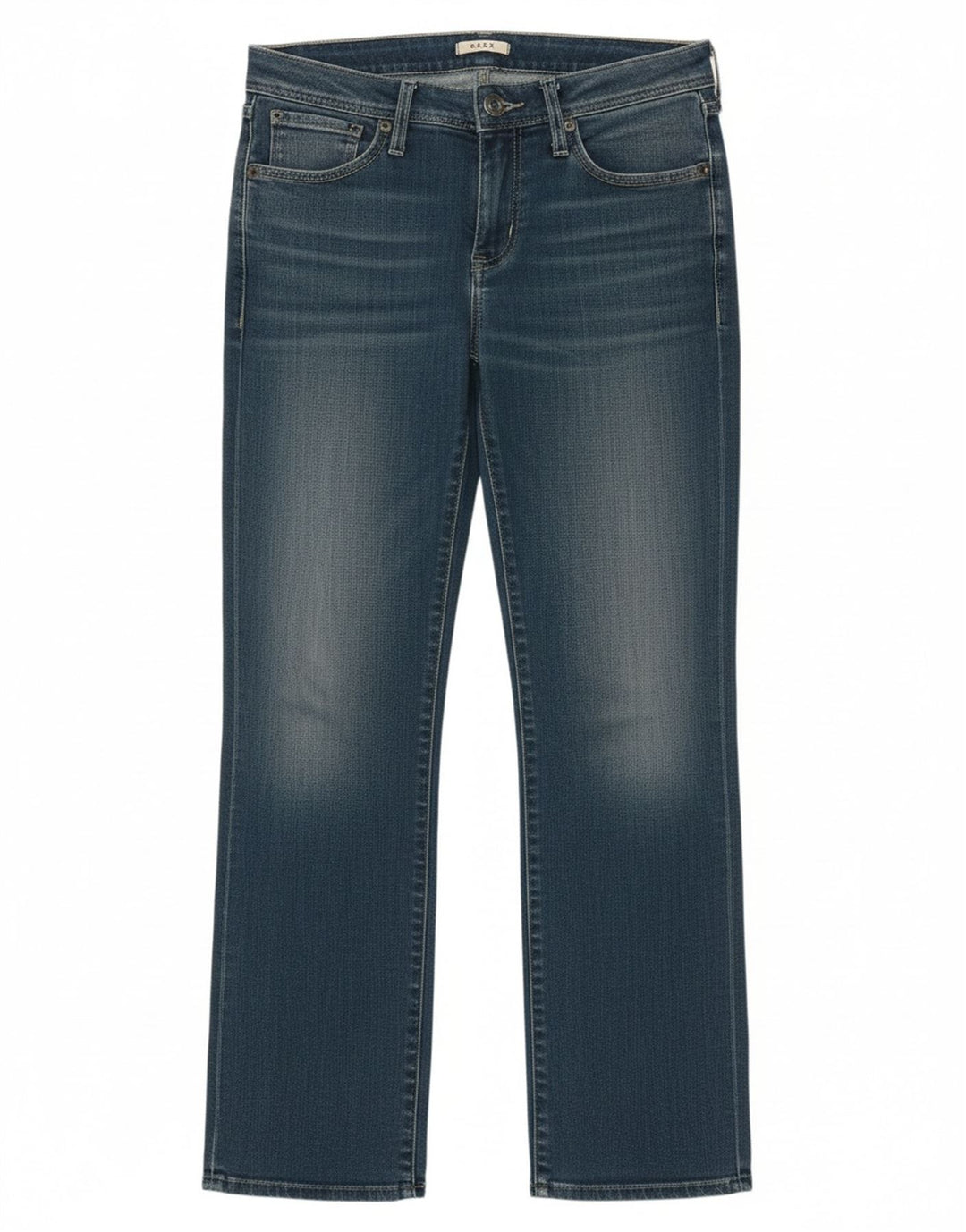 WRANGLER Womens Sara Straight Jeans W28 L30 Blue Cotton