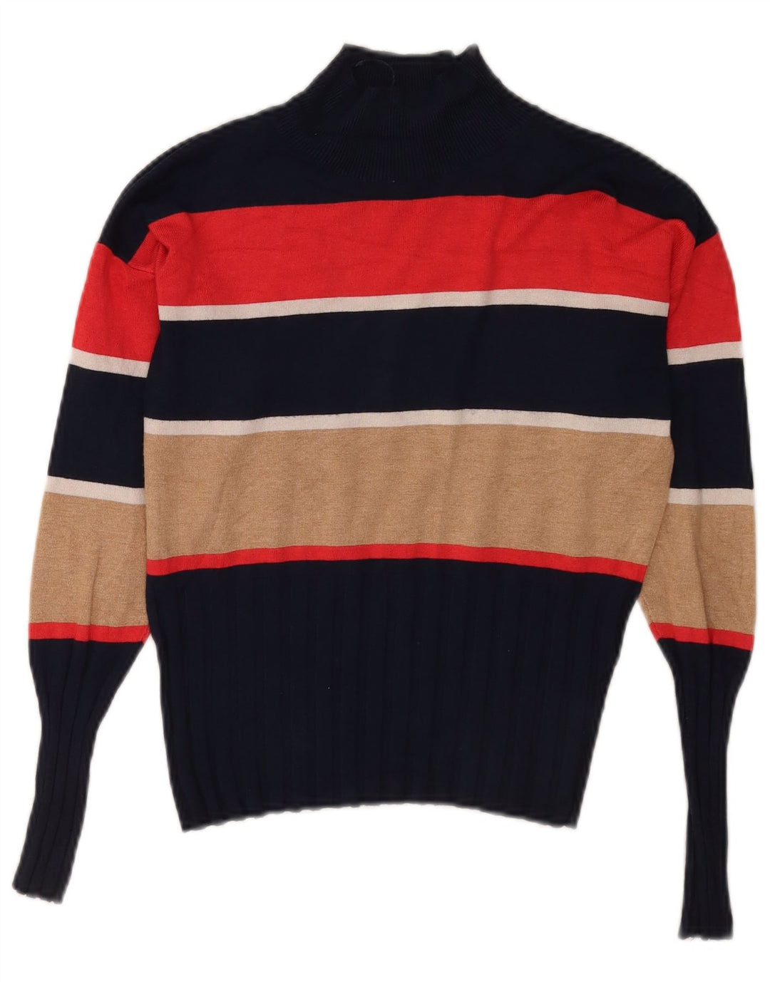 Marks & Spencer Damski sweter z golfem UK 12, średni granatowy
