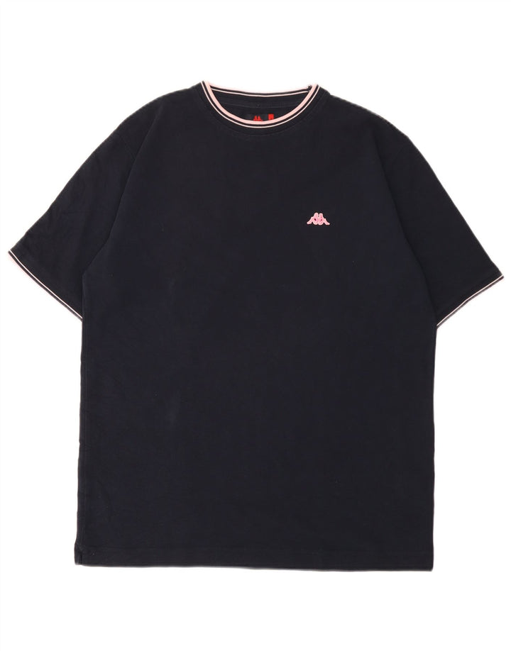 T-shirt męski Kappa, duży, granatowy, bawełniany
