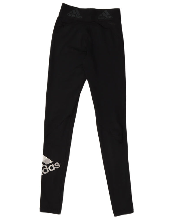 Adidas Womens Aeroready Graphic Leggings UK 8 Small Black