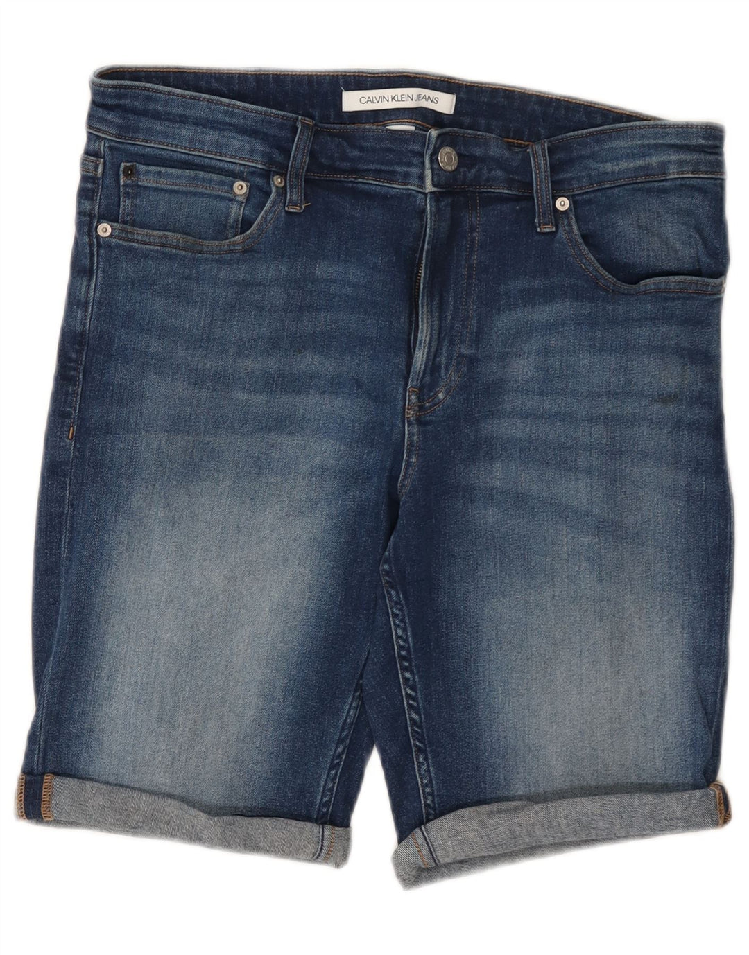 Męskie spodenki jeansowe Calvin Klein W32, średnioniebieskie, bawełniane