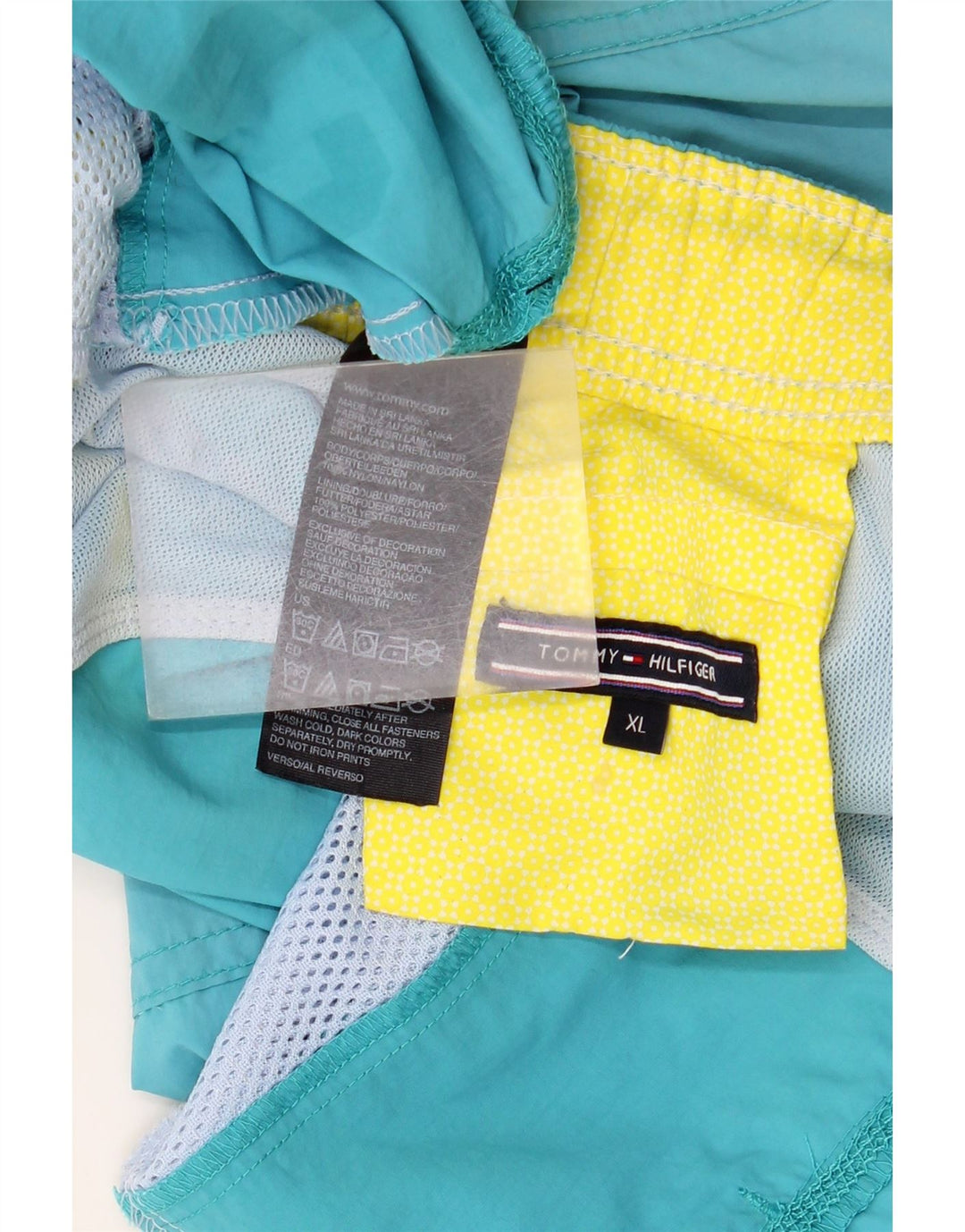 Męskie spodenki kąpielowe Tommy Hilfiger Graphic XL, niebieski nylon