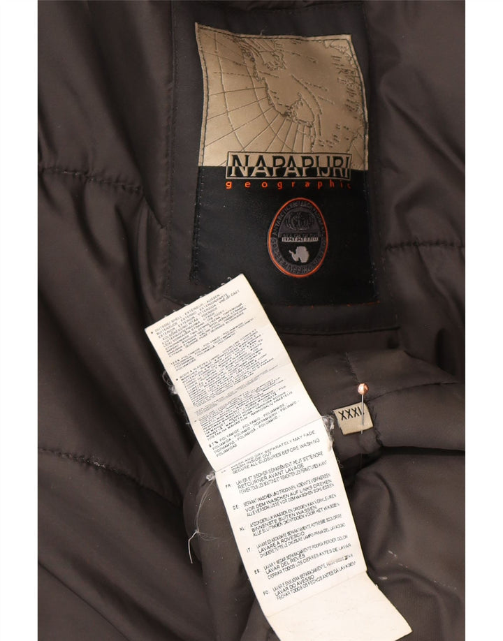 Męski ocieplany płaszcz NAPAPIJRI UK 46 3XL, czarny poliester
