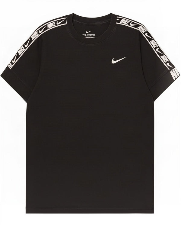 Męski T-shirt z grafiką Nike, mały, czarny, bawełniany