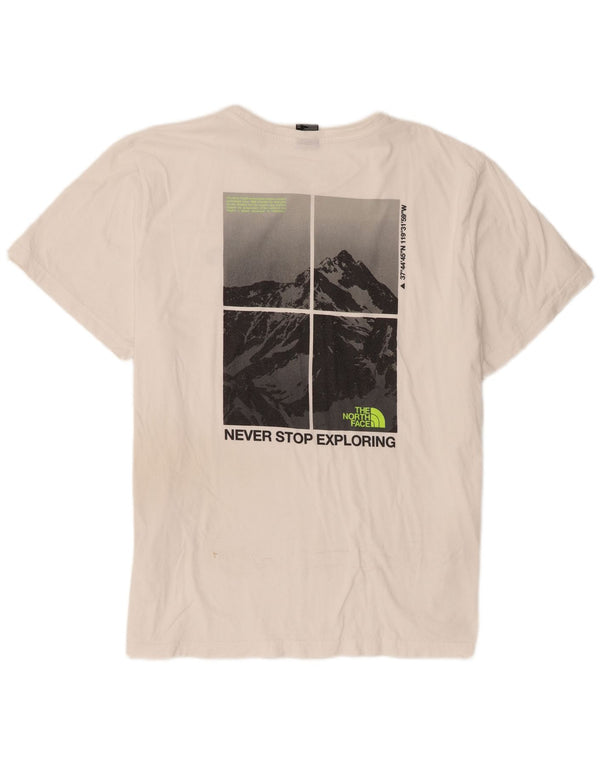 Męski T-shirt z grafiką The North Face, 2XL, biała bawełna
