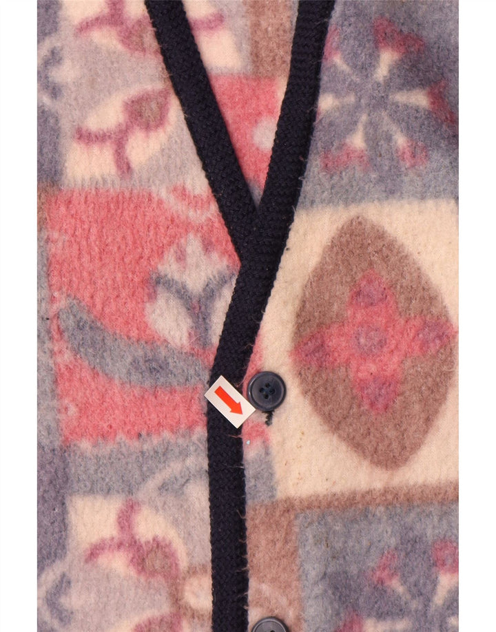 Męska kamizelka polarowa VINTAGE UK 42 XL, wielokolorowa, poliester Fair Isle